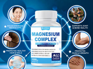 Fitness Eddy 65 Magnesium Complex Supplement 60 Capsules