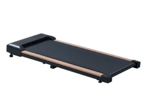 Fitness Eddy 67 2.25HP Under Desk Treadmill, Portable Wood Walking Pad For Home & Office, Compact Running & Walking Machine With Remote Control, LED Display, Black