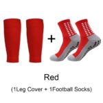Sports Soccer Socks With Knee Pad Mid-calf Glue Dispensing Non-slip - Image 5