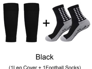 Fitness Eddy 11 Sports Soccer Socks With Knee Pad Mid-calf Glue Dispensing Non-slip