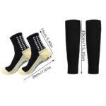 Sports Soccer Socks With Knee Pad Mid-calf Glue Dispensing Non-slip - Image 9