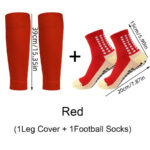 Sports Soccer Socks With Knee Pad Mid-calf Glue Dispensing Non-slip - Image 10