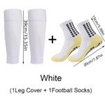 Sports Soccer Socks With Knee Pad Mid-calf Glue Dispensing Non-slip - Image 2