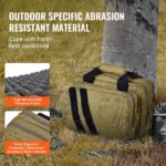 Range Bag For 2 Pistols Tactical Gun Bag 2 Built-in Pistol Bags Brown,Range Bag For Handguns Gun Case Bag With Lockable Zipper For Shooting Range Outdoor Hunting - Image 5