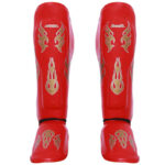 MMA Sanda Greaves – Premium Artificial Leather Boxing Shin Guards & Martial Arts Training Protective Gear