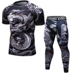 Men Compression Rashguard T Shirt – Premium Elastic Athletic Top & Gym Performance Fitness Shirt - Image 5