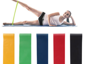5-Level Resistance Band Set – Professional Latex Loop Bands for Yoga & Strength Training
