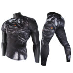 Men Performance Training Wear – Premium Athletic Running Tights & Gym Compression Sportswear Set - Image 3