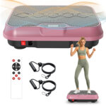 Vibration Plate Exercise Machine – Whole-Body Workout Platform with Resistance Bands