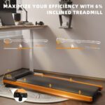 6% Incline Walking Pad - Under Desk Treadmill for Home Office, 1HP Portable Compact Running Machine, Upright Stand, 220 lbs Capacity - Image 5