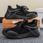Fly Knit Mesh Sneakers – Breathable Korean Style Casual Running Shoes - Image 3