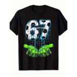 Men's And Women's Pure Cotton Round Neck Short-sleeved Printed T-shirt Top - Image 7
