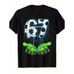 Men's And Women's Pure Cotton Round Neck Short-sleeved Printed T-shirt Top - Image 3