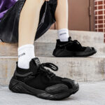 Fly Knit Mesh Sneakers – Breathable Korean Style Casual Running Shoes - Image 4