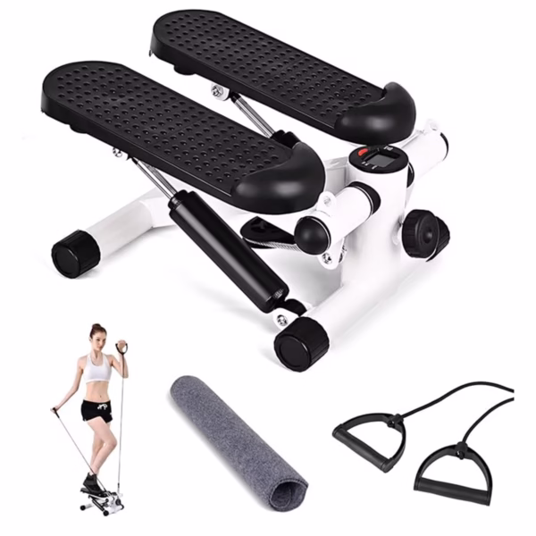 Step Machines, With Adjustable Resistance Bands Home Exercise Fitness Mountaineering Multi-Function Stair Stepper,Professional Cardio Training Stair Stepper - Image 2