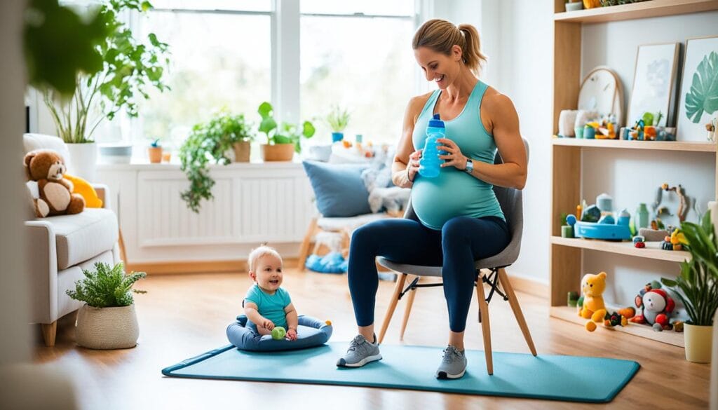 home workouts for new moms