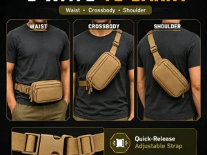 Compact tactical concealed carry fanny pack – view 3