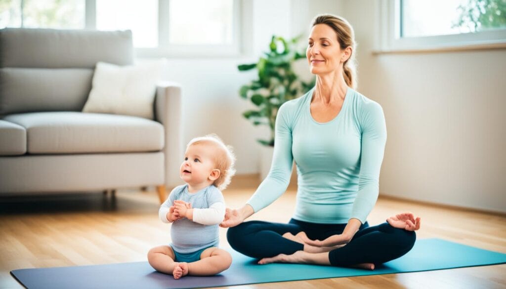 postpartum yoga for beginners