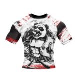 XMartial Shredded Panda Rash Guard - Premium Compression Sleeve - Image 2