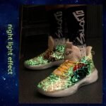 Luminous High-Top Basketball Shoes - Glow-in-the-Dark Athletic Sneakers - Image 8