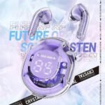 Transparent Charging Case Wireless Bluetooth Headset - Clear Earbuds - Image 2