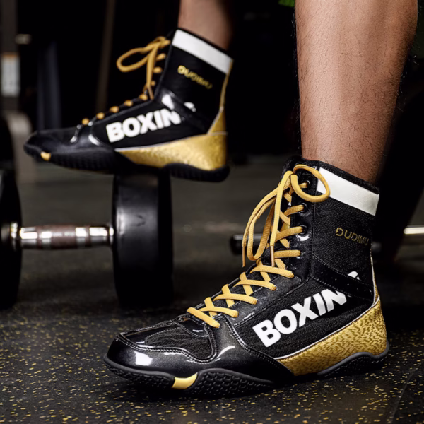Mixed Combat Training Wrestling Soft Sole High Top Fitness Lifting Shoes