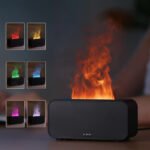 USB Simulated Flame Humidifier & Aroma Diffuser - Timed Aromatherapy Machine