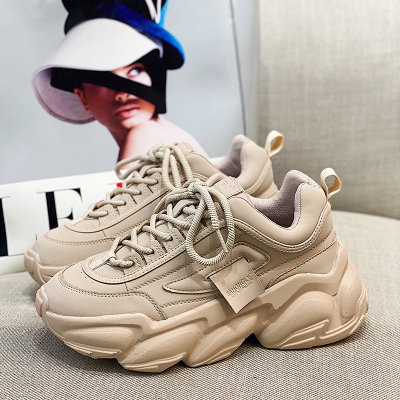 Platform Sneakers – Women's Breathable Simple & Stylish Sponge-Cake Trainers