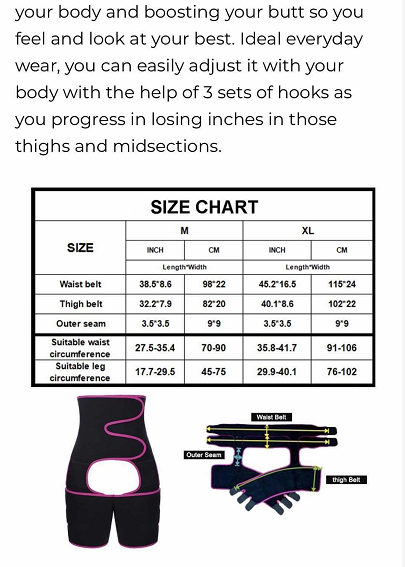 Thermo-Sculpt Advanced 3-in-1 Waist Trainer & Leg Strap Girdle 34 Thermo-Sculpt Advanced 3-in-1 Waist Trainer & Leg Strap Girdle