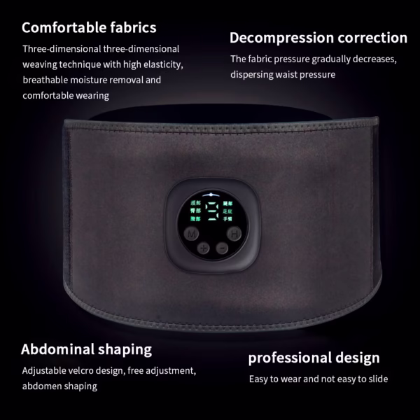 Smart Digital Display Fitness EMS Belt Abdominal Instrument - Image 2