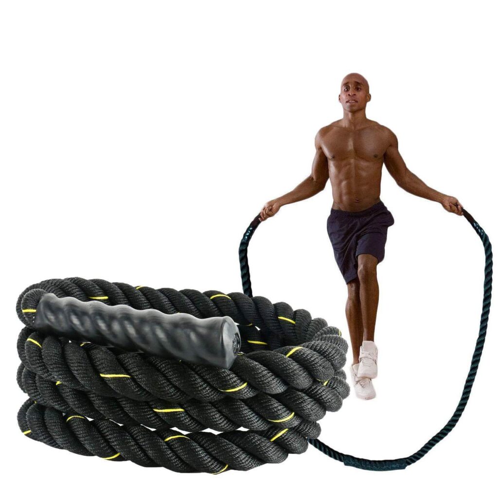 Triple Freshmen Rope Fitness Jumping Rope Heavy-Duty Bold Fitness Rope Weight-Bearing Triple ...