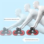 Double Wheel Abdominal Exerciser Women Men Automatic Rebound Ab Wheel Roller Waist Trainer Gym Sports Home Exercise Devices - Image 2