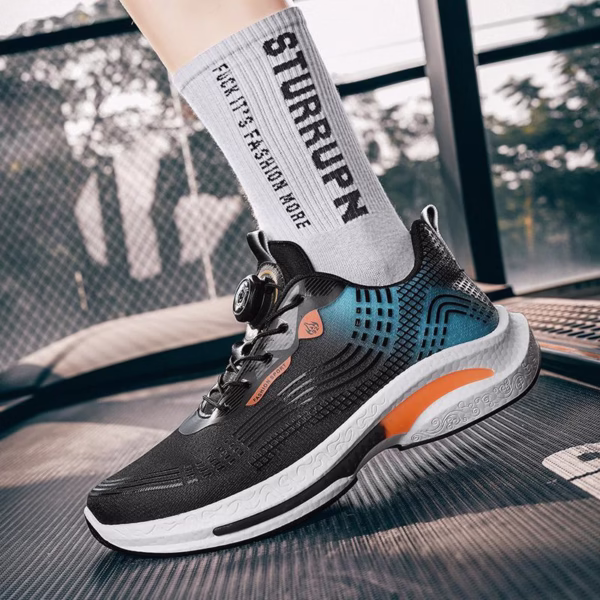 Fashionable Mesh Breathable Rotating Buckle Sneaker - Image 6