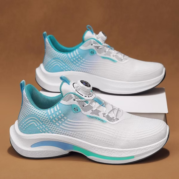 Fashionable Mesh Breathable Rotating Buckle Sneaker - Image 5