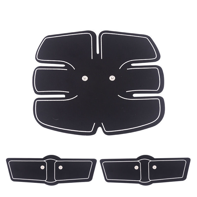 EMS Six Pack Abdominal Patch – Foldable Six-Belly Muscle Sticker, Battery or Charging Sets 30 Ems Fitness Home Abdominal Patch