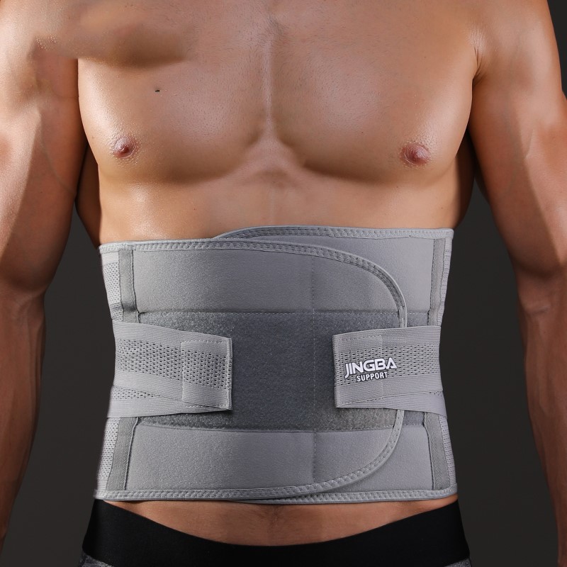 Sports Waist Support Brace – Polyester Fiber Fitness Waist Belt for Adults, Grey, Sizes S to XXL 22 Exercise waist protection fitness equipment