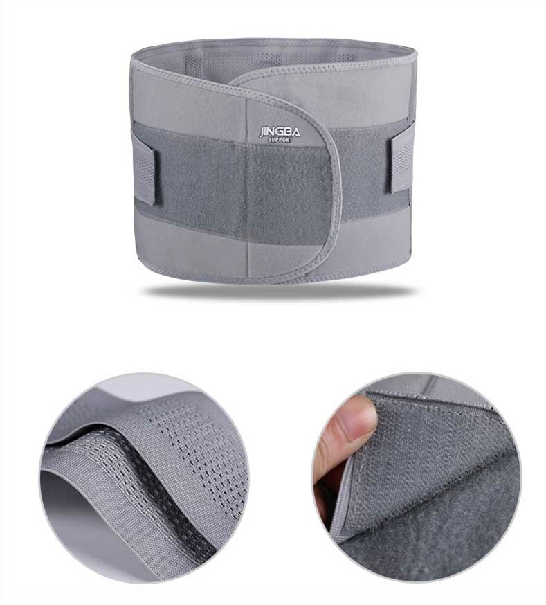 Sports Waist Support Brace – Polyester Fiber Fitness Waist Belt for Adults, Grey, Sizes S to XXL 26 Exercise waist protection fitness equipment