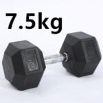 Fitness Hexagonal Rubberized Fixed Dumbbell - Image 10