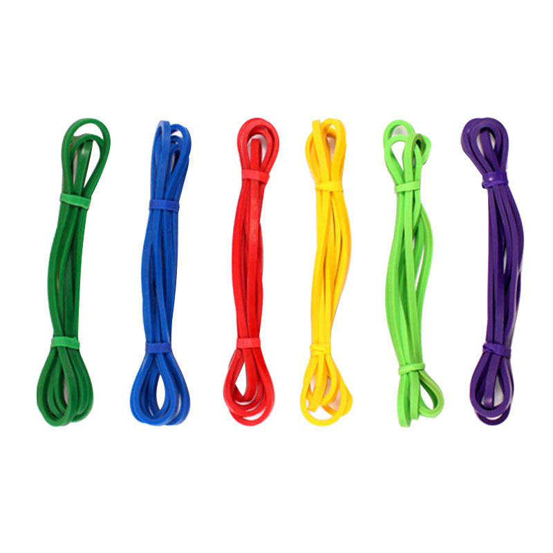 Latex Resistance Pull Band, 208 cm x 4.5 cm x 6.4 mm, Black, Blue, Green, Red or Yellow 39 Fitness pull band