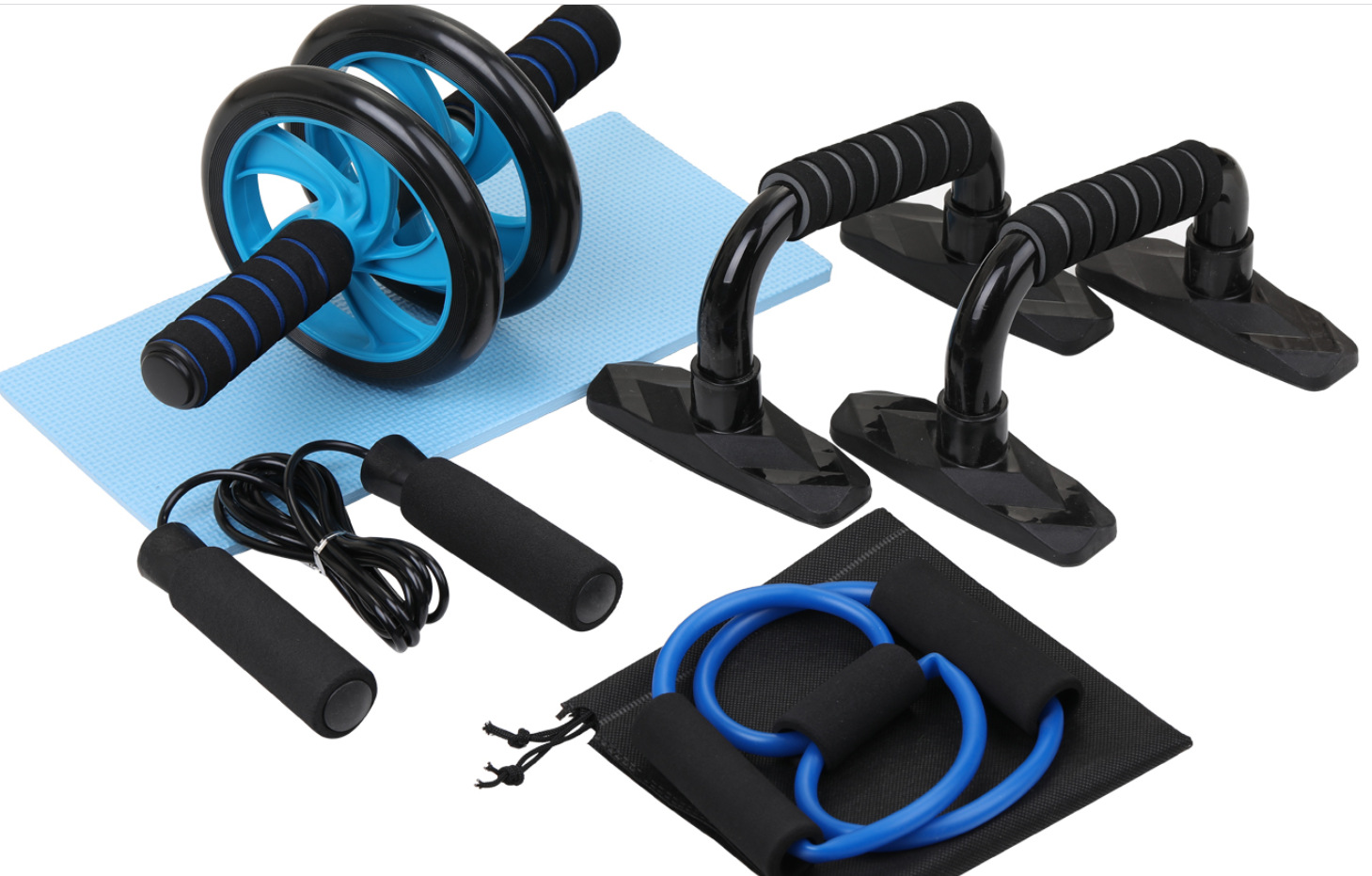 Push-up Bracket Set with Abs Roller, Jumping Rope and Pedal Resistance Pull Bar 24 Y13224.png