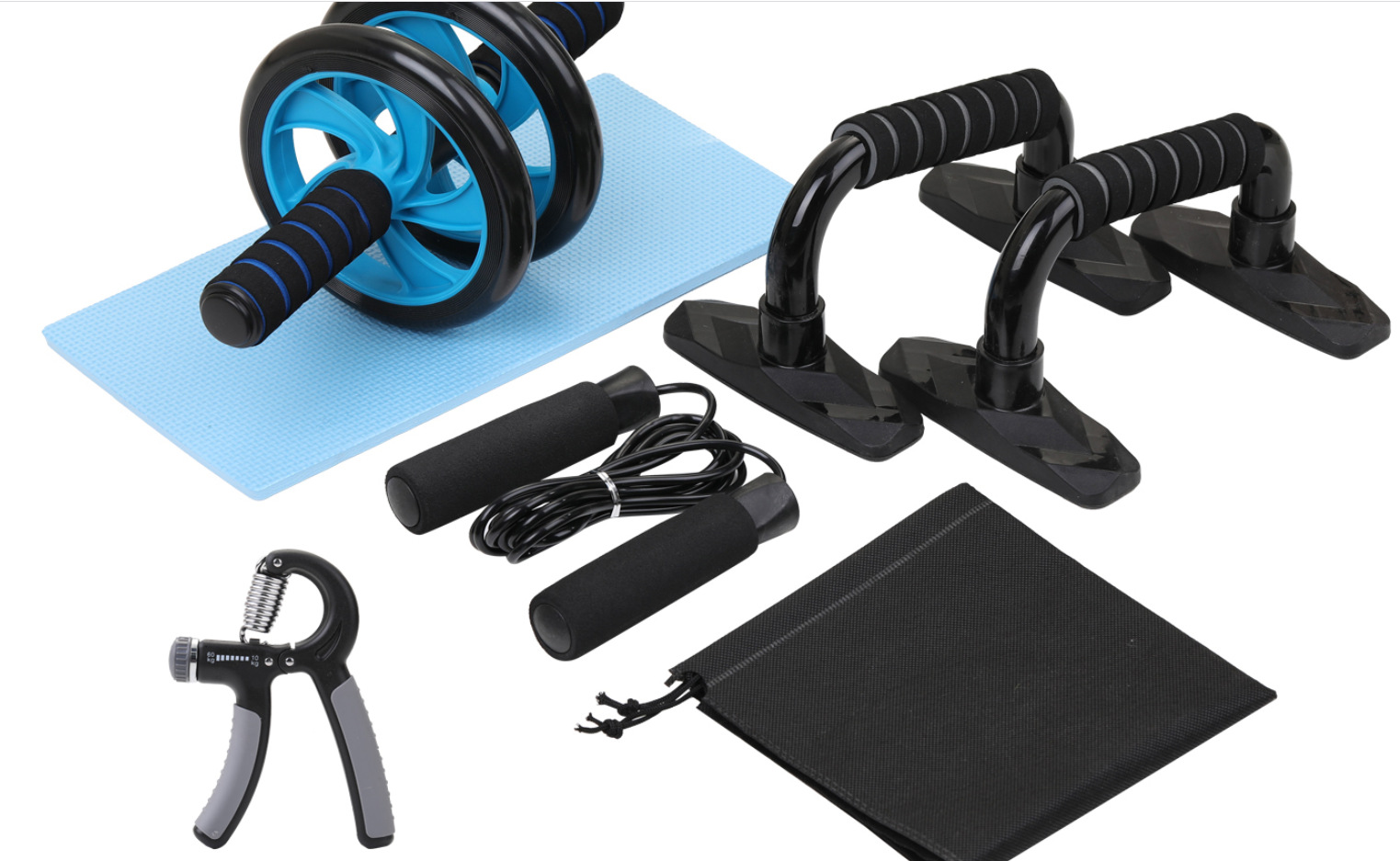 Push-up Bracket Set with Abs Roller, Jumping Rope and Pedal Resistance Pull Bar 26 Y12373-2.png