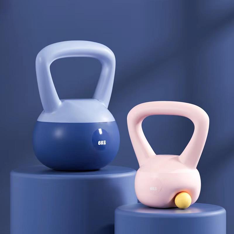 Women's Kettlebell 4 kg / 5 kg / 6 kg, PVC-Coated, Purple, Light Pink or Blue 27 Women's Kettlebell