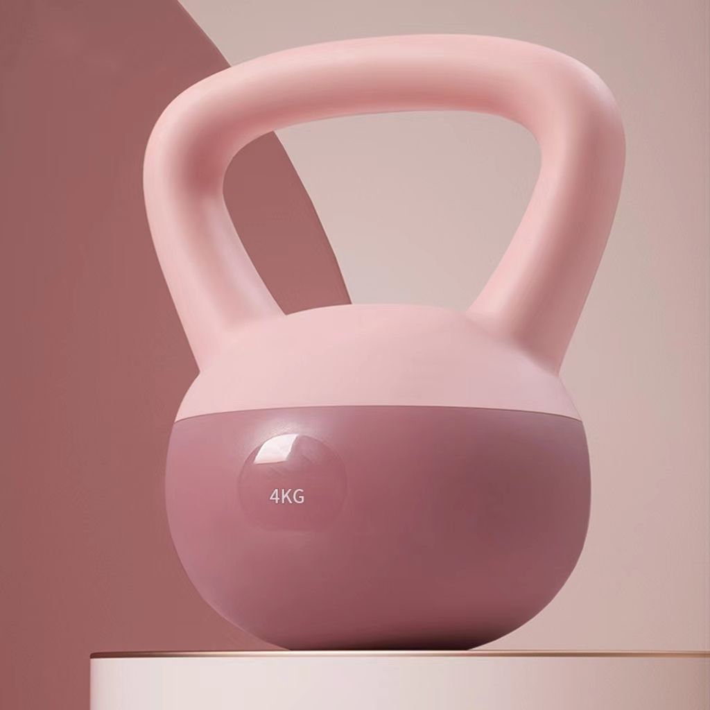 Women's Kettlebell 4 kg / 5 kg / 6 kg, PVC-Coated, Purple, Light Pink or Blue 30 Women's Kettlebell