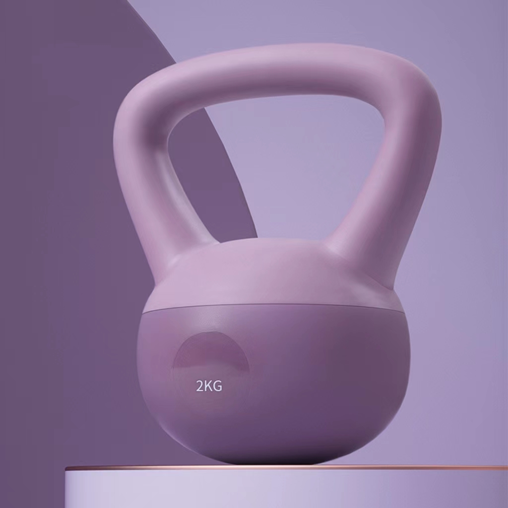Women's Kettlebell 4 kg / 5 kg / 6 kg, PVC-Coated, Purple, Light Pink or Blue 31 Women's Kettlebell