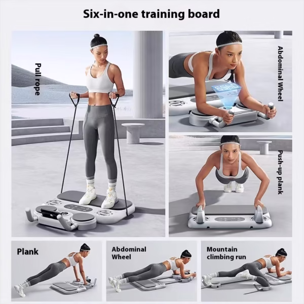 Six-in-one Multifunctional Fitness Board Abdominal Wheel - Image 3