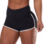 Sexy Solid Color High Waist Sports Running Tight Hip Shorts - Image 2