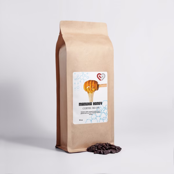 Manuka Honey Coffee Beans 4oz - Image 2