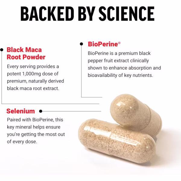 Men's Black Maca Capsules - Image 6