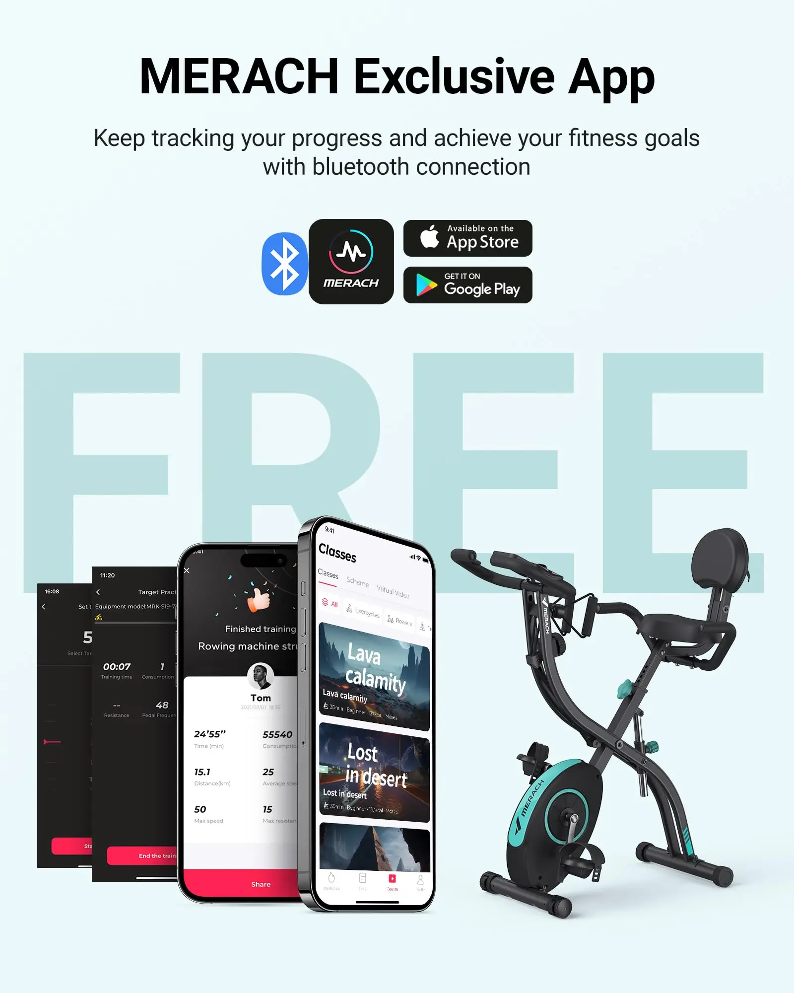 4-in-1 Folding Magnetic Exercise Bike – 16-Level Resistance, 300LB Capacity, Comfort Seat