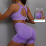 2pcs Yoga Suit Breathable - Women’s Fitness Clothing - Image 3